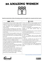 Vista previa - Hojas de trabajo - INTERNATIONAL WOMEN'S DAY - 20 Amazing Women (Crossword) - página 2