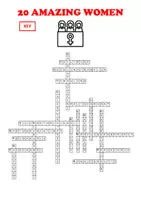 Vista previa - Hojas de trabajo - INTERNATIONAL WOMEN'S DAY - 20 Amazing Women (Crossword) - página 3