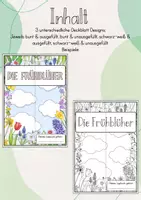 Vorschau - Mal- und Bastelvorlagen - Lapbook: Die Frühblüher - Seite 1