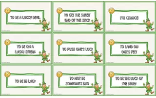 Vorschau - Arbeitsblätter - Luck idioms & Phrases (St. Patrick's Day) - Seite 2