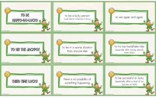 Vorschau - Arbeitsblätter - Luck idioms & Phrases (St. Patrick's Day) - Seite 3
