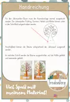 Vorschau - Mal- und Bastelvorlagen - Die vier Jahreszeiten - Jahreszeitenbaum - Bastelvorlage - Seite 2