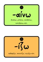 Προεπισκόπηση - Flashcards - Καρτέλες καταληκτικής ορθογραφίας ρημάτων + Εξαιρέσεις - Σελίδα 3