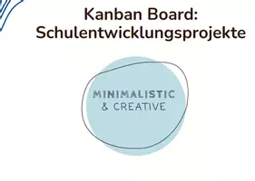 Vorschau - selbst erstellte Cliparts/Grafiken - Kanban-Board für Schulentwicklungsprojekte - Deckblatt