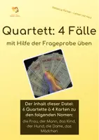 Vorschau - Spiele - Quartett 4 Fälle (Nominativ, Genitiv, Dativ, Akkusativ) - Deckblatt