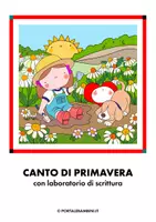 anteprima - Presentazioni / Lavagne - Canto di primavera - Racconto illustrato + Laboratorio di scrittura - Pagina di copertina