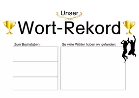 Vorschau - Arbeitsblätter - Wort-Rekord: Wörter zu einem Buchstaben finden und sammeln - Seite 2