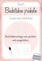 Vorschau - Mal- und Bastelvorlagen - Prickelbilder zu den Buchstaben - Buchstabeneinführung - Buchstabenwerkstatt - Deckblatt