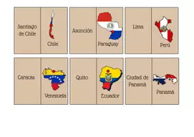 Vorschau - Bildkarten - 20 fichas hispanohablantes paises bandera capital - Seite 2