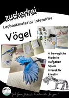 Vorschau - Arbeitsblätter - Vögel Lapbook interaktiv - Deckblatt