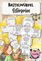 Vorschau - Arbeitsblätter - Osterferien Reflexion: Erzählwürfel & Bastelwürfel (3-fach differenziert) – Schreiben, Erzählen & Malen | Grundschule - Deckblatt