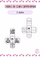 Vista previa - Manualidades / Dibujos para colorear - DADOS DE CLARA CAMPOAMOR - 2 dados - Portada