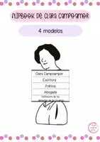 Vista previa - Manualidades / Dibujos para colorear - FLIPBOOK CLARA CAMPOAMOR - 4 modelos - Portada