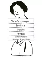 Vista previa - Manualidades / Dibujos para colorear - FLIPBOOK CLARA CAMPOAMOR - 4 modelos - página 2