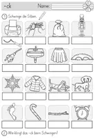 Vorschau - Arbeitsblätter - Wörter mit -ck /k Arbeitsblätter inklusive Minilesespur, Schleichdiktat und Puzzle - Seite 3