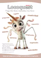 Vista previa - Hojas de trabajo - Creatividad e Imaginación. Locoquest - Portada
