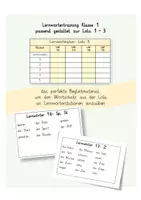 Vorschau - Stationenlernen - Lernwörter üben - Klasse 1 - Lola: Einsterns Schwester - Teil 2 - Deckblatt