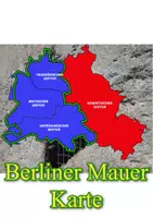 Vorschau - Arbeitsblätter - Verlauf der Berliner Mauer Karte mit Arbeitsblatt - Deckblatt
