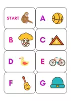 Vorschau - Spiele - Lernspiel ABC und Anfangsbuchstaben Domino - Seite 2