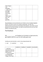 Vorschau - Klassenarbeiten - Sport Peerfeedback zum Anpassen oder sofort verwenden - Seite 1
