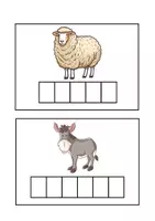 Vista previa - Juegos / Gamificación - FARM ANIMALS DOMINO & FLASHCARDS PARA ESCRIBIR EL NOMBRE - página 3