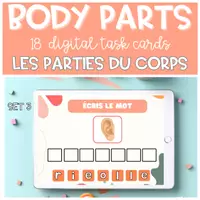 Aperçu - Apprentissages en autonomie - LES PARTIES DU CORPS Boom Cards SET 3 - Page de couverture