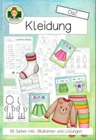 Vorschau - Arbeitsblätter - Die Kleidung (DaZ und DaF Material Grundschule) - Deckblatt