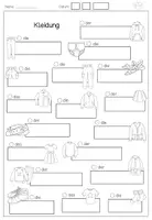 Vorschau - Arbeitsblätter - Die Kleidung (DaZ und DaF Material Grundschule) - Seite 3