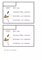 Vorschau - Merkblätter - Abschreiben / Abschreibhilfe: Anleitung & Leselineal - Deutsch - Kl. 1/2 - Seite 2