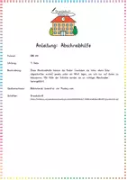 Vorschau - Merkblätter - Abschreiben / Abschreibhilfe: Anleitung & Leselineal - Deutsch - Kl. 1/2 - Seite 1
