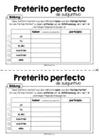 Vorschau - Arbeitsblätter - Pretérito perfecto de subjuntivo - Übersicht zur Bildung - Seite 2