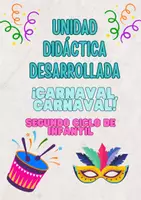 Vista previa - Unidades / Secuencias / Situaciones de Aprendizaje - UNIDAD DIDÁCTICA DESARROLLADA- CARNAVAL, CARNAVAL! - INFANTIL - Portada