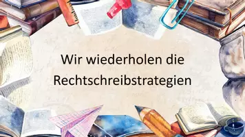 Vorschau - Unterrichtsreihen - Rechtschreibstrategien (ohne Ausdrucke nutzbar) - Deckblatt