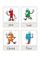 Vorschau - Poster - Englisch Flashcards - Numbers/Zahlen - Seite 1