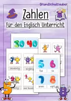 Vorschau - Poster - Englisch Flashcards - Numbers/Zahlen - Deckblatt