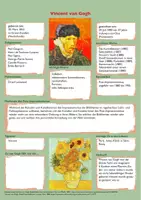 Vorschau - Arbeitsblätter - Steckbrief Vincent Van Gogh - Deckblatt