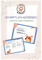 Vorschau - Präsentationen/Tafelbilder - Einführung Schriftlich addieren 2 - Präsentation - Deckblatt
