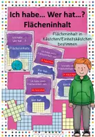 Vorschau - Spiele - Ich habe... Wer hat...? - Flächeninhalt - Deckblatt