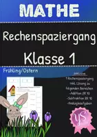 Vorschau - Arbeitsblätter - Mathe: Rechenspaziergang Frühling Ostern Klasse 1 - Deckblatt