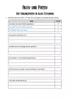 Vorschau - Arbeitsblätter - Aktiv und Passiv - Materialpaket - Seite 1