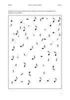 Vorschau - Arbeitsblätter - Noten- und Pausenwerte sortieren - Deckblatt
