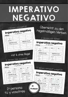 Vorschau - Arbeitsblätter - Imperativo negativo (2ª persona) - Übersicht zur Bildung - Deckblatt