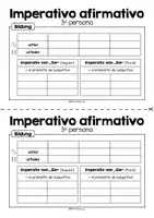 Vorschau - Arbeitsblätter - Imperativo afirmativo (3ª persona) - Übersicht zur Bildung - Seite 3