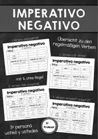 Vorschau - Arbeitsblätter - Imperativo negativo (3ª persona) - Übersicht zur Bildung - Deckblatt