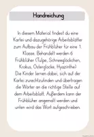 Vorschau - Arbeitsblätter - Frühblüher Kl.1 (Tafelmaterial, ABs und Kartei zum Aufbau) - Seite 1
