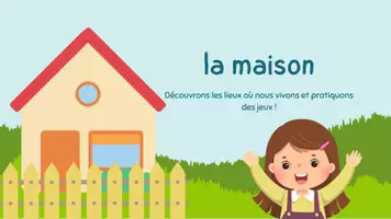 Vorschau - Arbeitsblätter - Materialpaket la maison meuble préposition de lieu - Seite 1