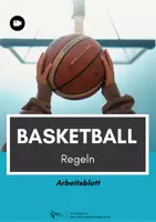 Vorschau - Arbeitsblätter - Basketball ⎮ Regeln im Basketball (Arbeitsblatt + Erklärvideo) - Deckblatt