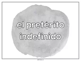 Vorschau - Präsentationen/Tafelbilder - Pretérito indefinido - Präsentation - Seite 1