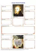Vorschau - Arbeitsblätter - Steckbrief Caspar David Friedrich - Seite 2