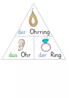 Vorschau - Bildkarten - Zusammengesetzte Nomen – Tafelmaterial zur Artikelbestimmung und Fugen-Lauten (Deutsch / DaZ) - Seite 1